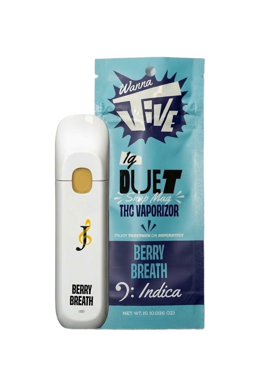 WannaJIVE DUET - Berry Breath 1g Vape