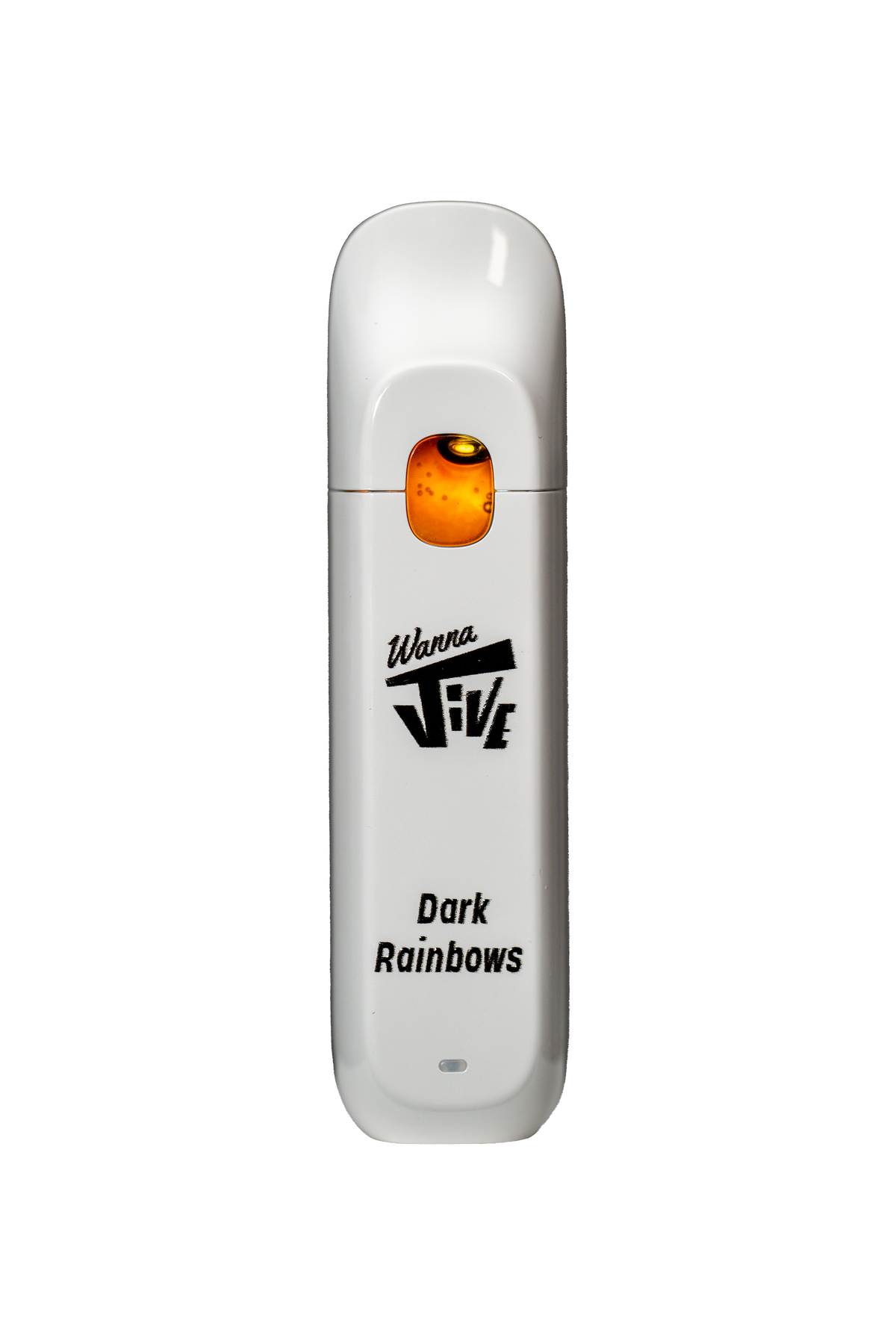 Dark Rainbows 1g Disposable Vape device. White device.