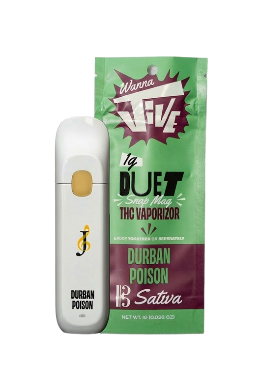 WannaJIVE Duet - Durban Poison 1g Vape