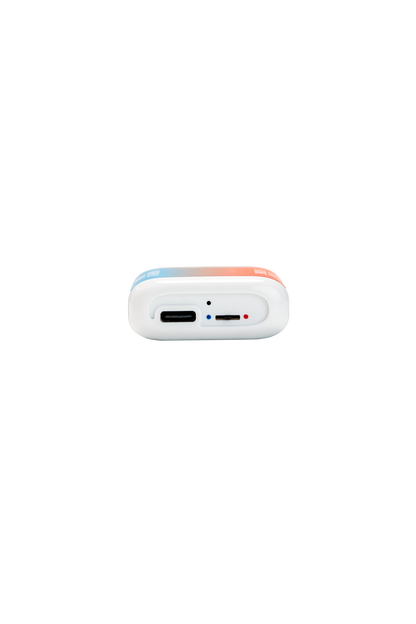 Bottom of the JIVE Duet device. white