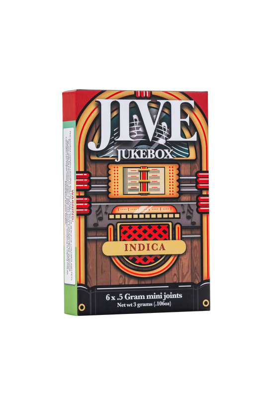 JIVE Jukebox 6 pack box. Indica