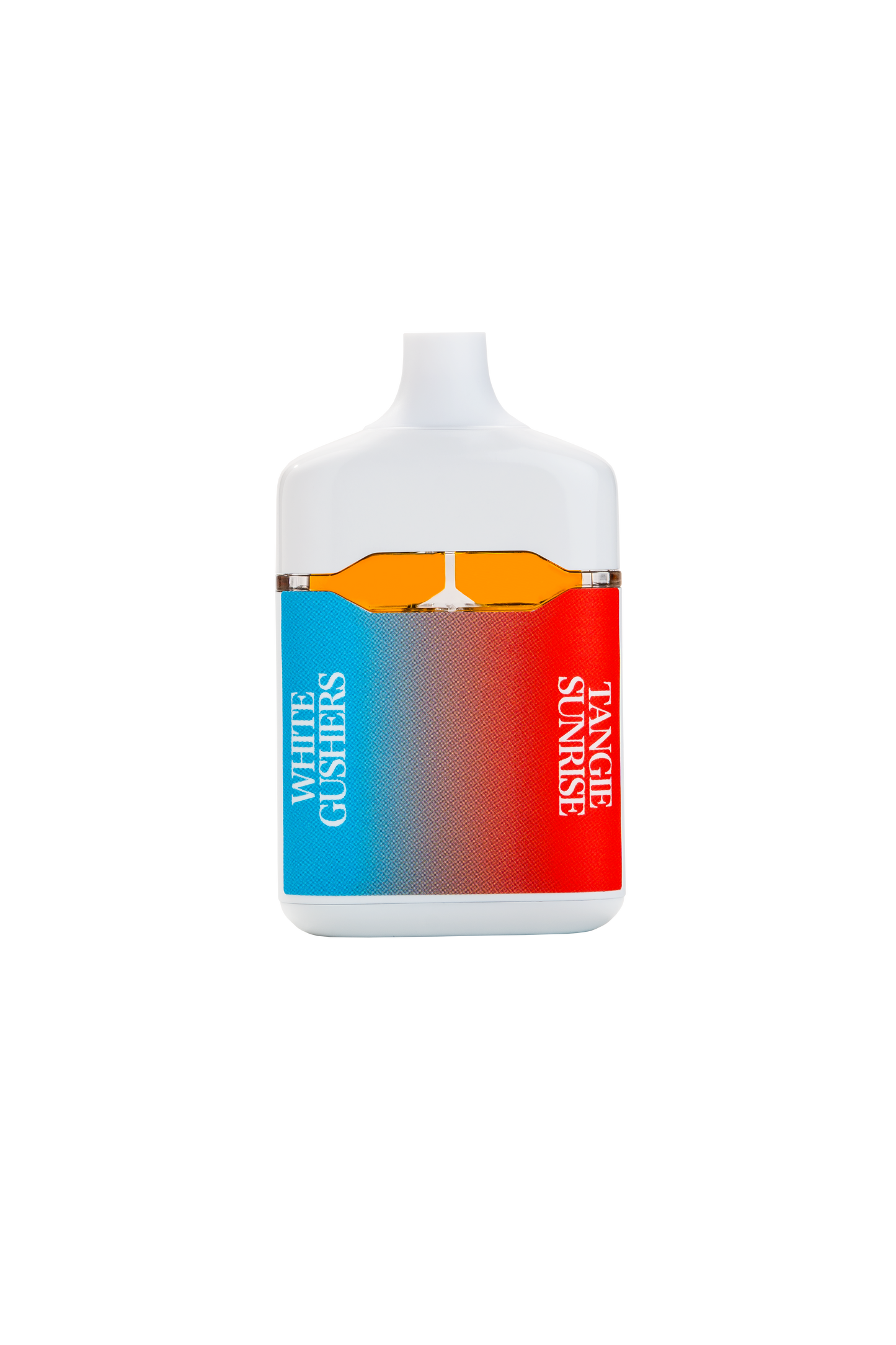 JIVE Duet Vape device. White with blue and red label. 