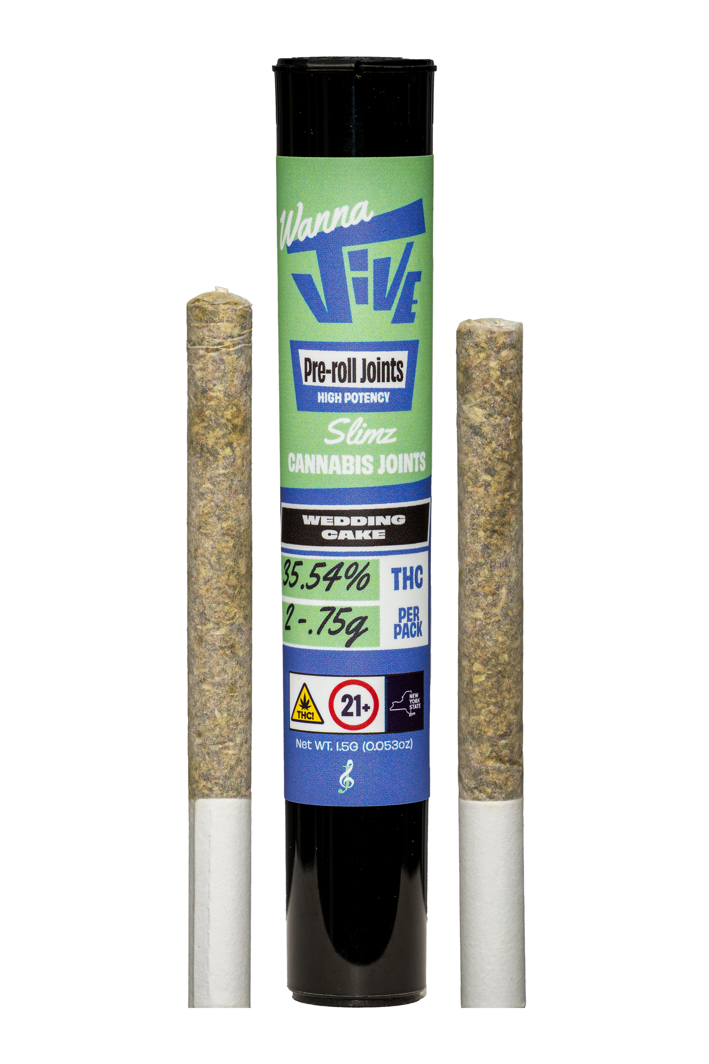Slimz 2-Pack- 1.5g – Wedding Cake (Hybrid) (2 x 0.75g Pre-Rolls)