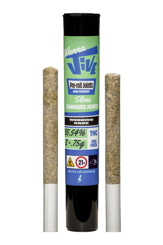 Slimz 2-Pack- 1.5g – Wedding Cake (Hybrid) (2 x 0.75g Pre-Rolls)