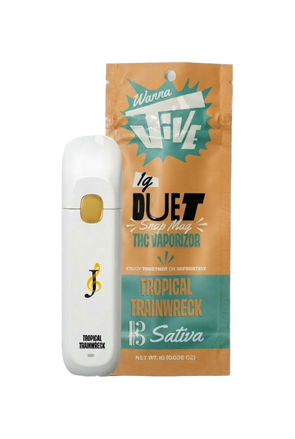 WannaJIVE DUET - Tropical Trainwreck 1g vape